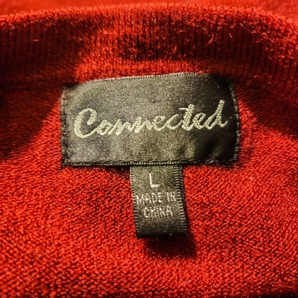 Connected Apparel Burgundy Long Sleeve SweaterDress Madmen Vibes - Picture 7 of 7